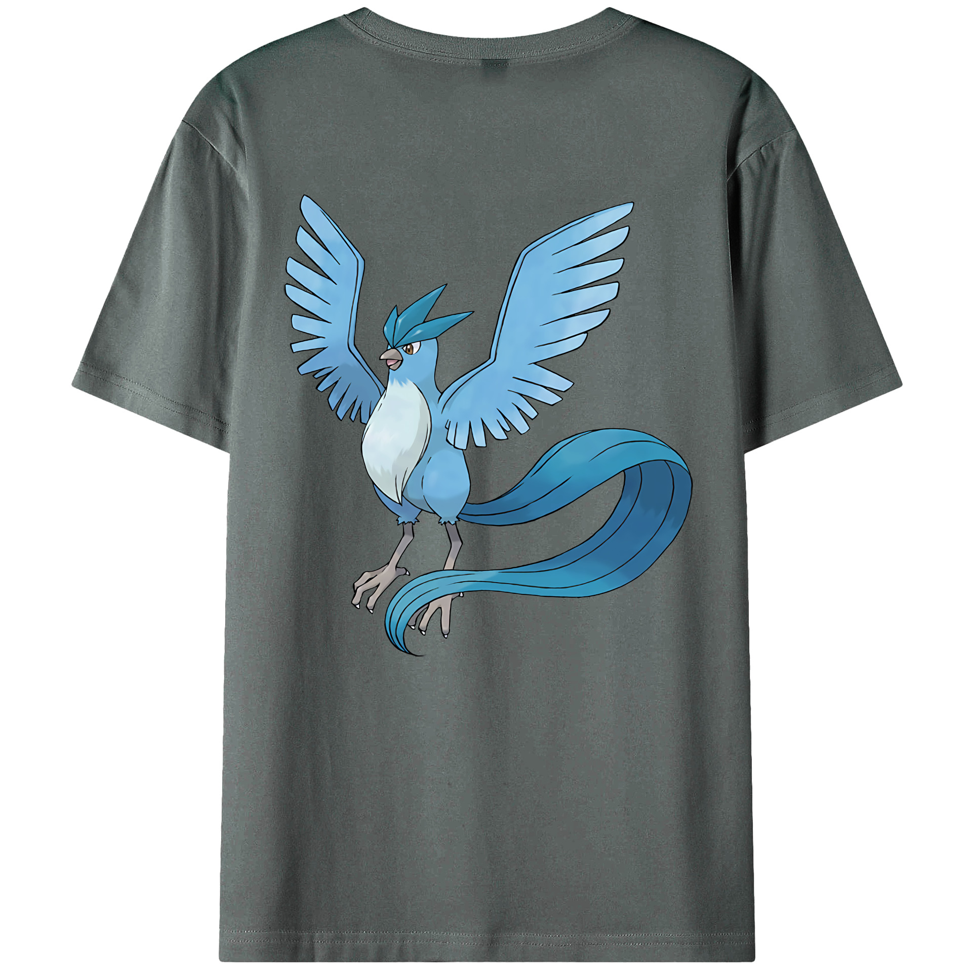 （画像用） ポケットモンスター Pokémon 綿100％ メンズ半袖Tシャツ（バックプリント） 通気性